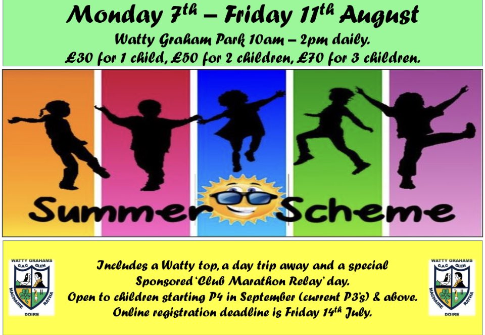 Summer scheme details