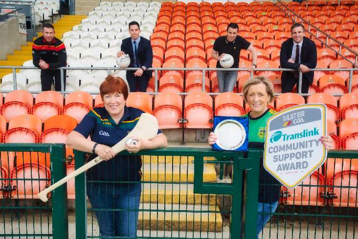 Bronagh Mulholland and Aine Bradley receiving award