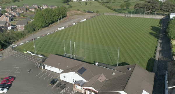 Aerial view of Dungiven GAA pitch